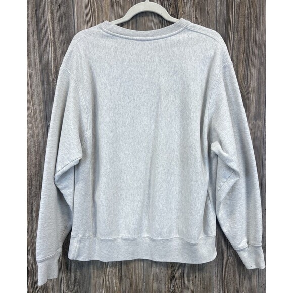 VTG Hope College Gray CHAMPION Reverse Weave SPELL OUT w SEAL Sweatshirt Men's L - Picture 4 of 12